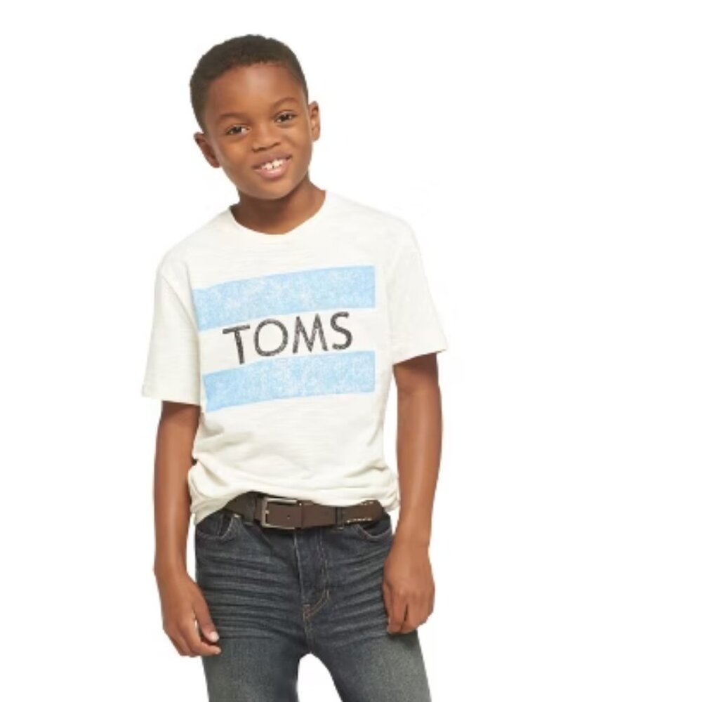 TOMS for Target- Boy's Logo T-Shirt, Size: S (6/7)